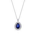 1,29 Carat Diamond Sapphire Necklace