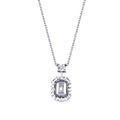 0,05 Carat Diamond Baguette Necklace