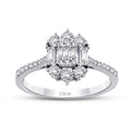 0.61 Carat Diamond Baguette Ring