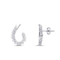 1.12 Carat Diamond Baguette Earrings