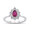 0.70 Carat Diamond Ruby Ring