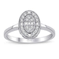 0.19 Carat Diamond Baguette Ring