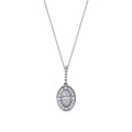 0.19 Carat Diamond Baguette Necklace