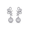 0.88 Carat Diamond Baguette Earrings