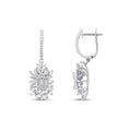1.36 Carat Diamond Baguette Earrings
