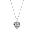 0.22 Carat Diamond Heart Necklace