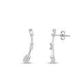 0.21 Carat Diamond Baguette Earrings
