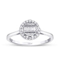 0.11 Carat Diamond Baguette Ring