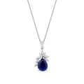 2.22 Carat Diamond Sapphire Necklace