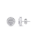 0.20 Carat Diamond Baguette Earrings