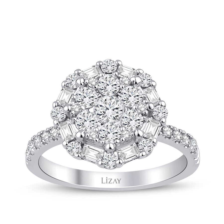 1,32 Carat Diamond Baguette Ring