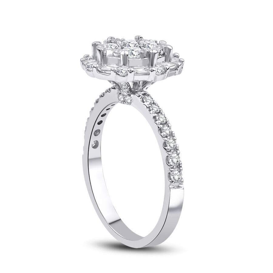 1,32 Carat Diamond Baguette Ring