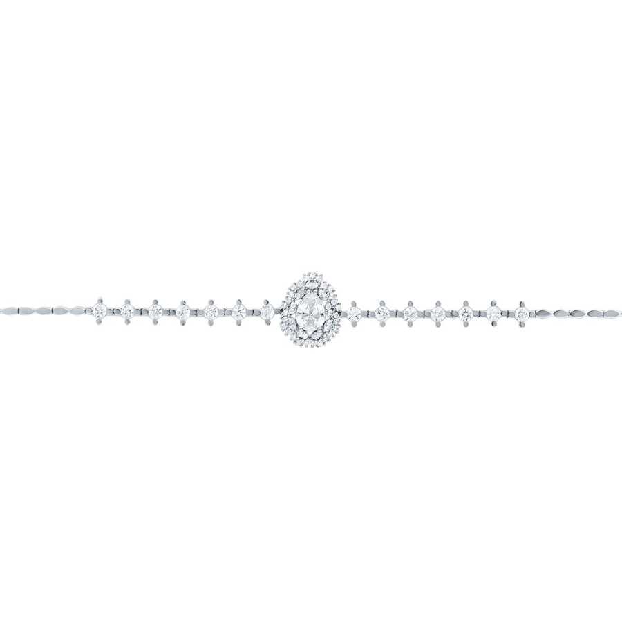 Gold Trend Sequential Solitaire Bracelet