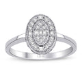 0,19 Carat Diamond Baguette Ring