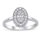0,19 Carat Diamond Baguette Ring