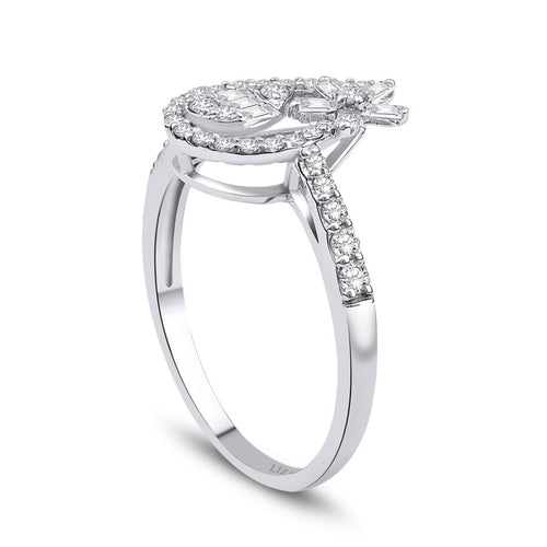 0.46 Carat Diamond Baguette Ring