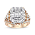 1,86 Carat Diamond Baguette Ring