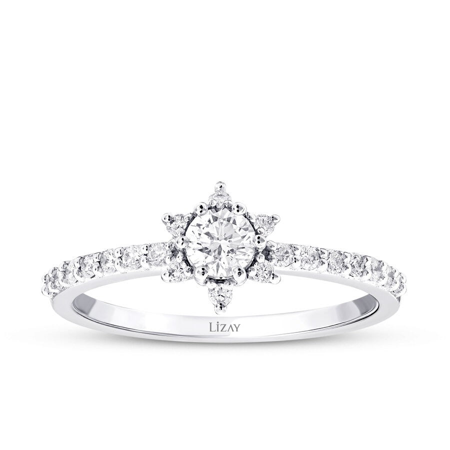 0.43 Carat Diamond Round Solitaire Engagement Ring