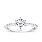 0.43 Carat Diamond Round Solitaire Engagement Ring