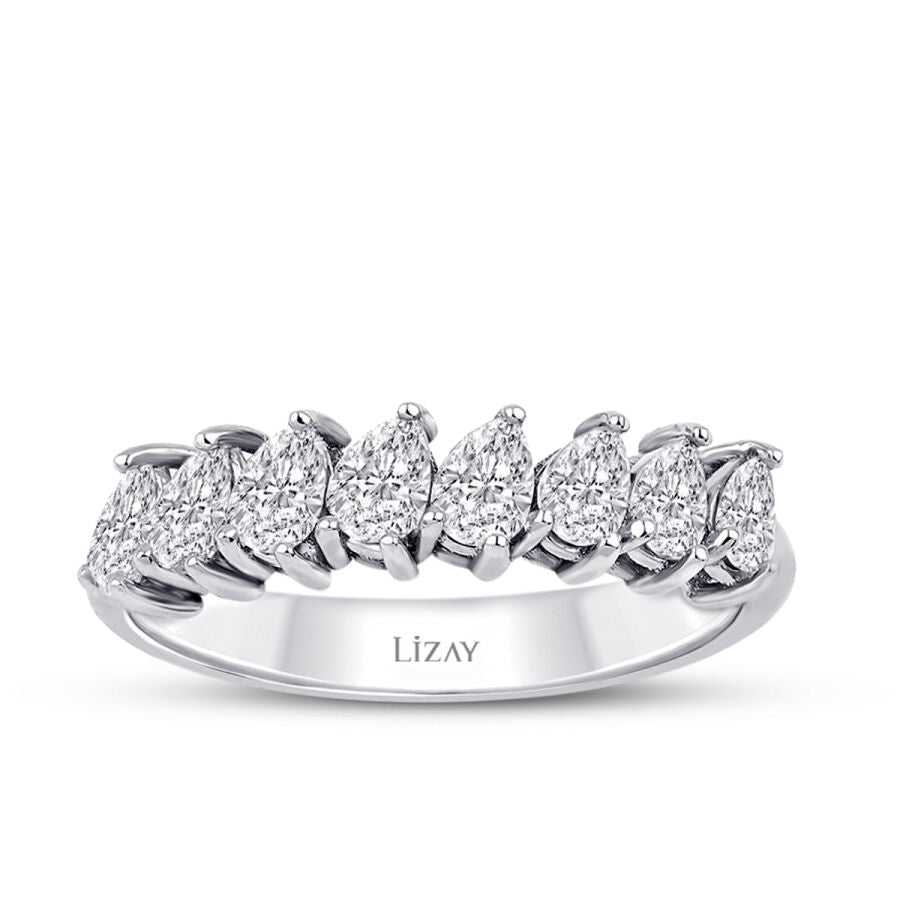 0,66 Carat Diamond Pear Trend Ring