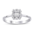 0,13 Carat Diamond Baguette Ring