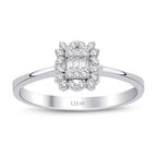 0,13 Carat Diamond Baguette Ring