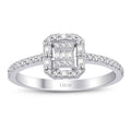 0,28 Carat Diamond Baguette Ring