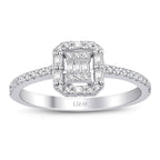 0,28 Carat Diamond Baguette Ring