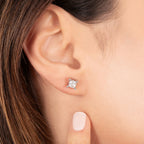 0,90 Carat Diamond Solitaire Earrings