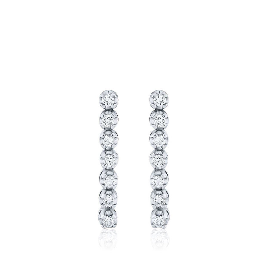 0,47 Carat Diamond Seven-Stone Earrings