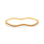 Gold Red Enamel Bangle