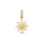 Gold Stone Charm