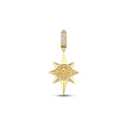 Gold North Star Charm