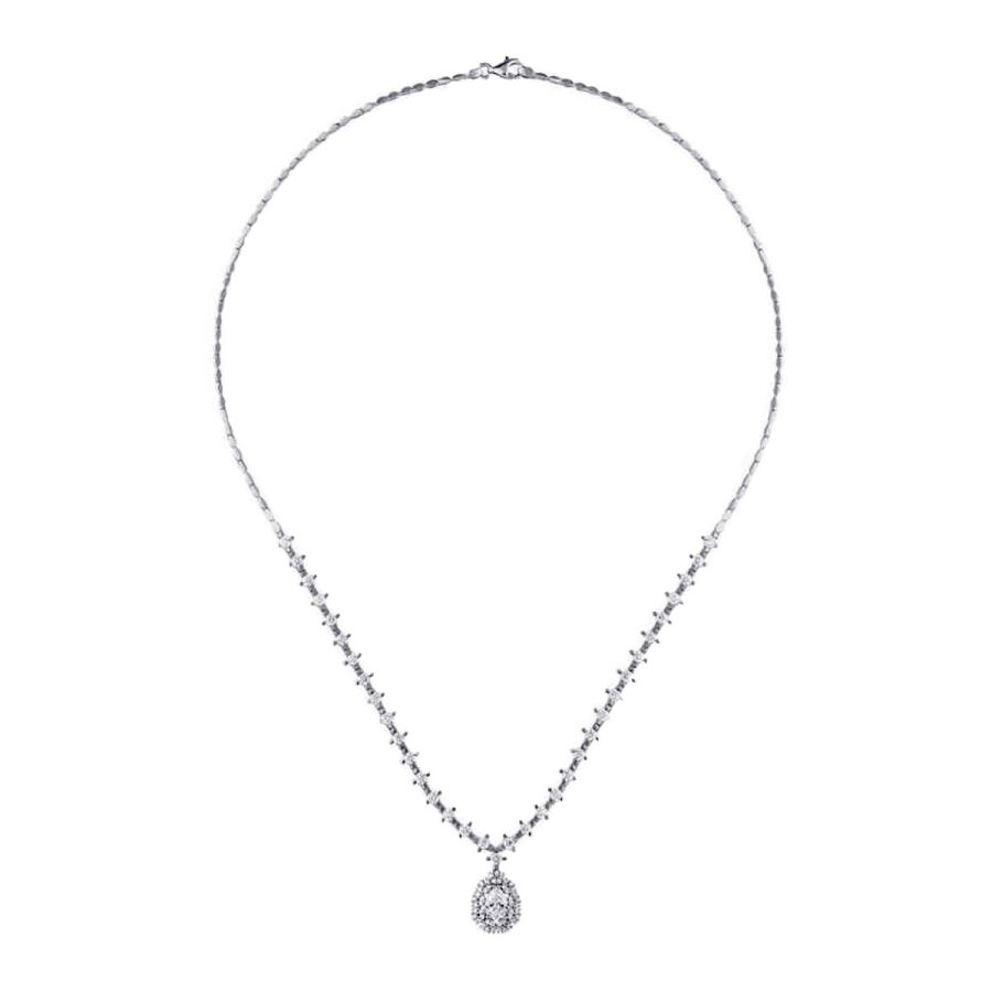 Gold Row Stone Design Neckband