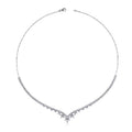 Gold Flower Figured Tennis Necklace