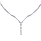 Gold Marquise Tennis Neckband