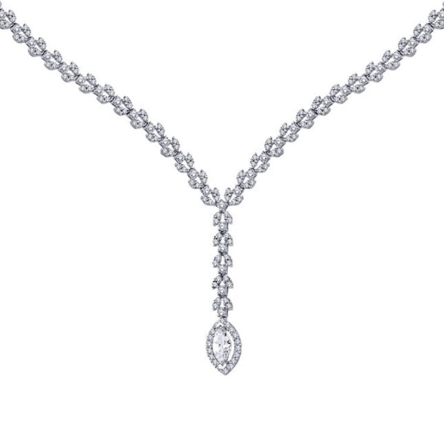 Gold Marquise Tennis Neckband
