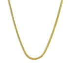 Gold Herringbone Chain Necklace