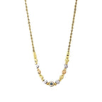 Gold Evil Eye Doric Chain Necklace