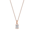 0.50 Carat Diamond Oval Solitaire Necklace