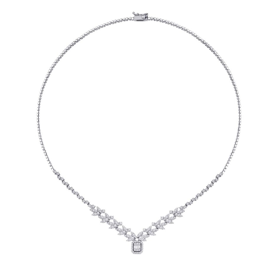 2,30 Carat Diamond Baguette Neckband