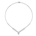 2,30 Carat Diamond Baguette Neckband