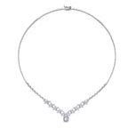 2,30 Carat Diamond Baguette Neckband