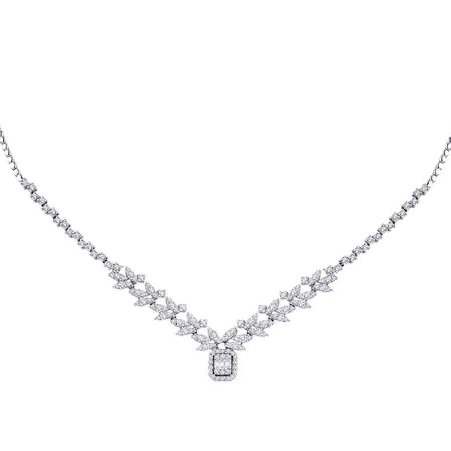 2,30 Carat Diamond Baguette Neckband
