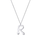 0,02 Carat Diamond R Letter Necklace
