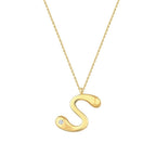 0,02 Carat Diamond S Letter Necklace