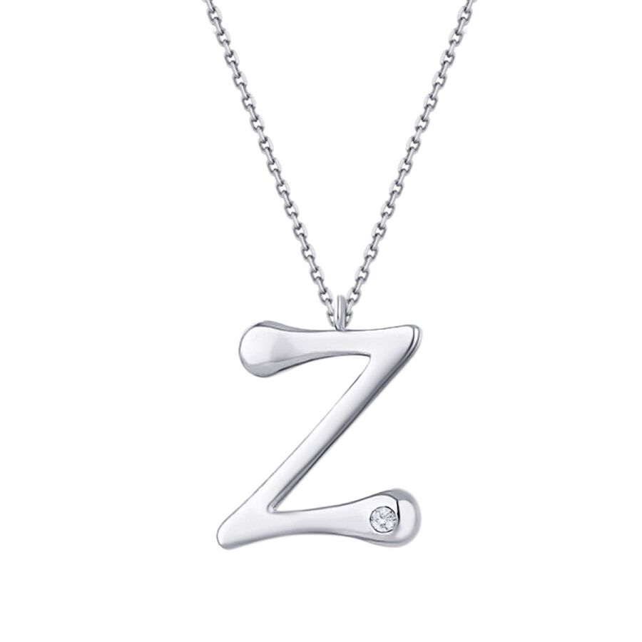 0,02 Carat Diamond Z Letter Necklace