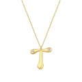0,04 Carat Diamond T Letter Necklace