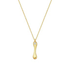 0,02 Carat Diamond I Letter Necklace