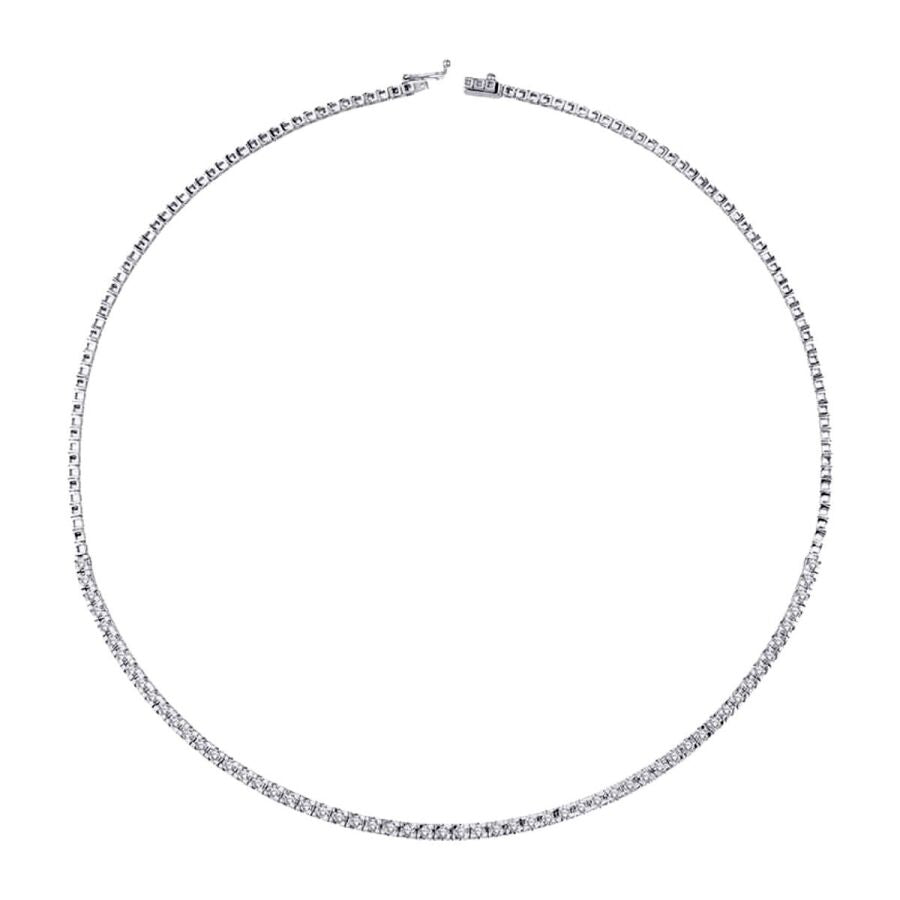 2,45 Carat Diamond Half-Eternity Tennis Neckband